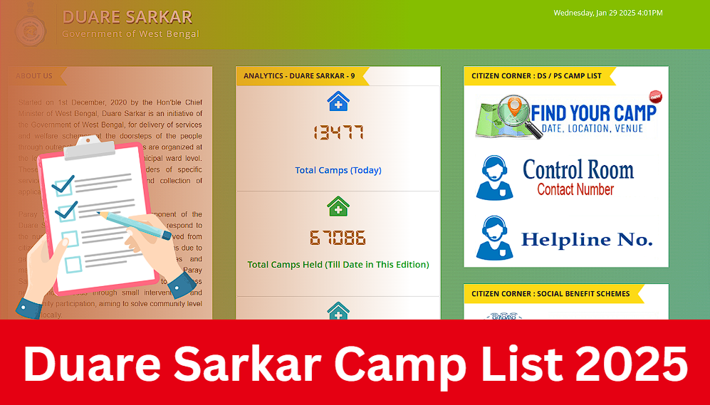 Duare Sarkar Camp List