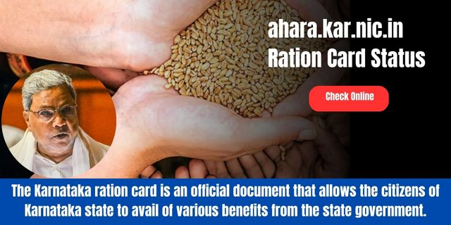 ahara.kar.nic.in Ration Card Status 2025 Online Check – Direct Link Available