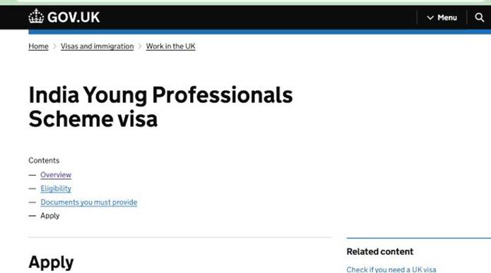 India Young Professionals Scheme