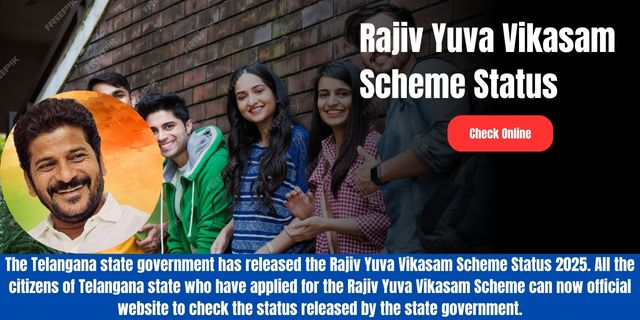 Rajiv Yuva Vikasam Scheme Status 2025