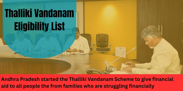 Thalliki Vandanam Eligibility List 2025