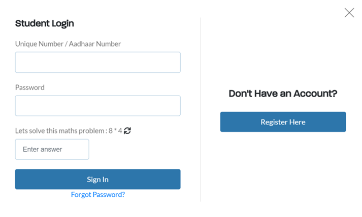 Login for Godabarisha Vidyarthi Protsahana Yojana