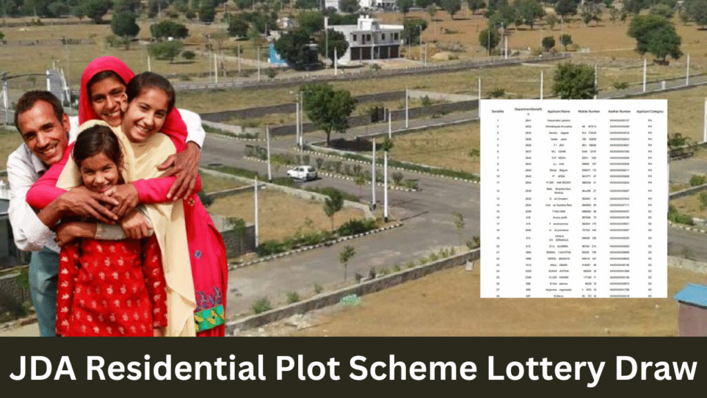 JDA Residential Plot Scheme Lottery Draw